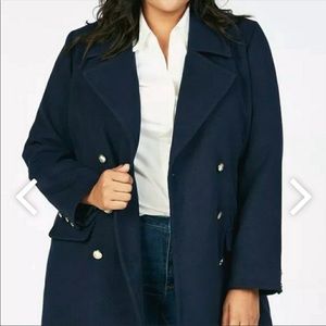 JustFab - New Navy Peacoat Great Condition